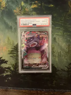 PSA 10 Galarian Slowking Vmax 100 Pokemon Sword & Shield Chilling Reign 2021 - Image 1