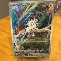 Pokemon Meowth #106 Phantasmal Flames English Illustration Rare - Image 1