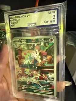 2023 POKEMON SVI EN-SCARLET & VIOLET 212 KIRLIA ILLUSTRATION Graded AGS 9 Mint - Image 2