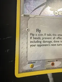 Pokemon TCG Taillow EX Deoxys 80/107 Reverse Holo Stamped - Image 5