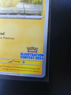 Pikachu Illustration Contest 2024 214 Black Star Promo Pokemon TCG NM 💎💎💎 - Image 4