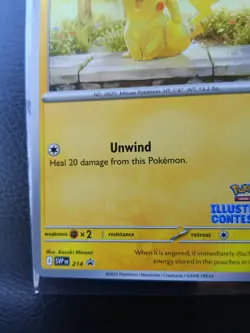 Pikachu Illustration Contest 2024 214 Black Star Promo Pokemon TCG NM 💎💎💎 - Image 5