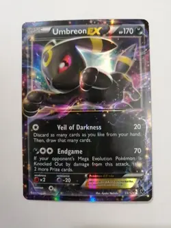 Pokemon TCG Umbreon-EX Fates Collide 55/124 Holo Rare EX - NM - Image 1