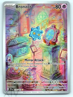 Bronzor 170/162 Pokemon Temporal Forces Illustration Rare - Image 1