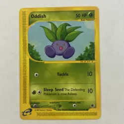Pokemon Common Oddish 122/165 Expedition Set E-Reader - Image 1