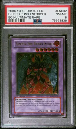 Yu-Gi-Oh! Elemental Hero Phoenix Enforcer EOJ-EN032 1st Edition Ultimate Rare EU - Image 1