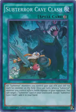 Subterror Cave Clash - RATE-EN085 - Super Rare - 1st Edition - Lightly Played - - Image 1