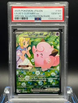 PSA 10 GEM MT 💎 - Lillie's Clefairy ex 184/159 Journey Together SIR - Image 1