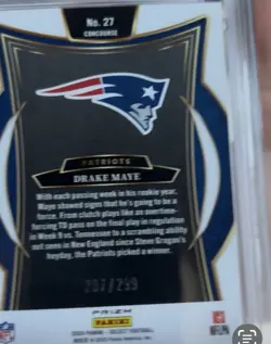 2024 Panini Select Copper Shock Prizm Drake Maye #27 /299 PSA 10 Rookie Patriots - Image 2