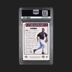 1995 Upper Deck Minor League Michael Jordan Overall Skills Card #5 PSA Mint 4 - Image 2