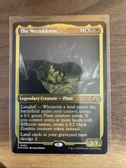 MTG The Necrobloom Modern Horizons 3 0492 Etched Foil Rare - Image 1
