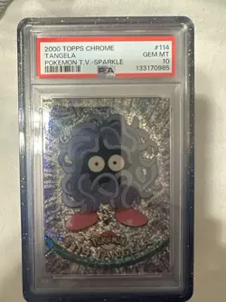 2000 Topps Chrome Tangela #114 SPARKLE PSA 10 GEM MINT. Pop 5 💎 - Image 1