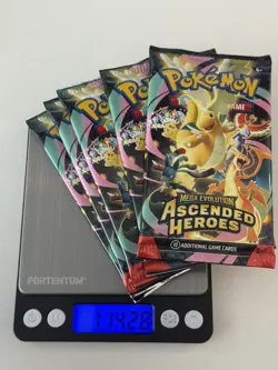 5 x Super Heavy Pokemon Ascended Heroes Booster Packs (114.28g total) - Image 1
