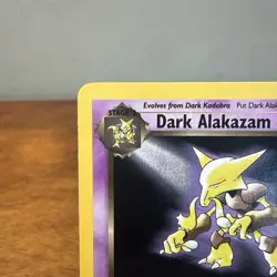 Pokemon Dark Alakazam Non Holo Rare Team Rocket 18/82 LP - Image 2