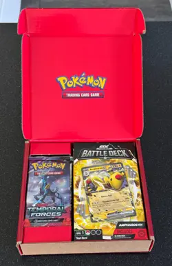 Pokemon TCG - Ampharos ex Battle Deck and 2 Booster Pack Bundle - New & Sealed - Image 1