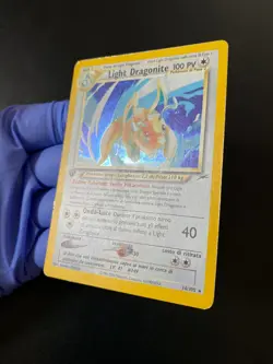 POKEMON LIGHT DRAGONITE HOLO 14/105 NEO DESTINY 1A PRIMA EDIZIONE ITALIAN ITA GD - Image 5