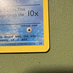 Pokemon Psyduck Wotc Promo 20/53 50 HP Regular Promo 2000 English - Image 2