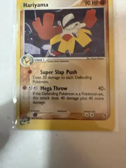 Pokemon Hariyama 8/109 Ruby and Sapphire Holo Rare Stage 1 HP 90 English - Image 3