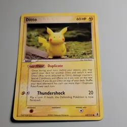 Pokemon Ditto (Pikachu) 063/113 EX Delta Species 60 HP Basic Common Regular Eng… - Image 1
