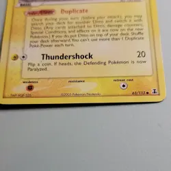 Pokemon Ditto (Pikachu) 063/113 EX Delta Species 60 HP Basic Common Regular Eng… - Image 2