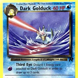 Dark Golduck - REG - Pokemon TCG - Team Rocket - 37/82 - UNCOMMON ~ LP - Image 1
