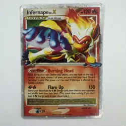 2007 Pokemon Diamond & Pearl Black Star Promos Infernape LV.X #DP10 NM - Image 1