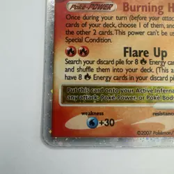 2007 Pokemon Diamond & Pearl Black Star Promos Infernape LV.X #DP10 NM - Image 4