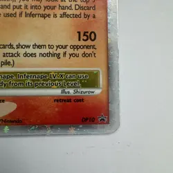 2007 Pokemon Diamond & Pearl Black Star Promos Infernape LV.X #DP10 NM - Image 5