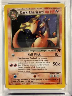 2000 POKEMON ROCKET #4 DARK CHARIZARD-HOLO PSA 5 - Image 2