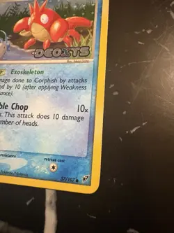 Pokemon TCG Corphish Reverse Holo Stamped 57/107 EX Deoxys - Image 2