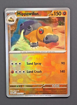 Pokemon Prismatic Evolutions Hippowdon Masterball Holo 053/131 Textured - Image 1