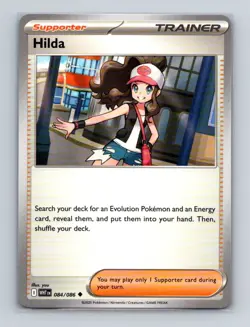Hilda 084 2025 Pokemon S&V White Flare Uncommon Base Card NM+ (d) - Image 1