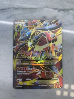 M Lucario EX 55a/111 Furious Fists Holo Full Art Ultra Rare Card Damaged - Image 1