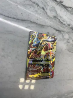 M Lucario EX 55a/111 Furious Fists Holo Full Art Ultra Rare Card Damaged - Image 4