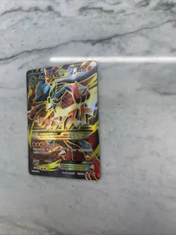 M Lucario EX 55a/111 Furious Fists Holo Full Art Ultra Rare Card Damaged - Image 5