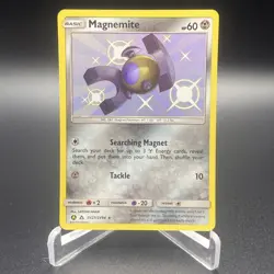 Magnemite SV27/SV94 Hidden Fates Shiny Baby Holo Rare Pokemon Card NM - Image 1