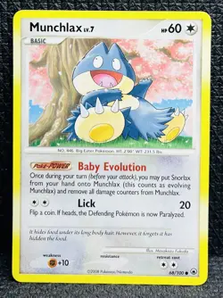 Munchlax 68/100 Pokemon Card TCG Majestic Dawn Non Holo LP - Image 1