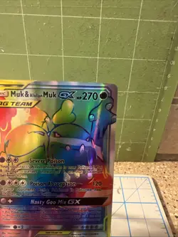 Pocket Monsters Muk&alolanmuk Gx Fun Fan Art Pokemon Card - Image 3