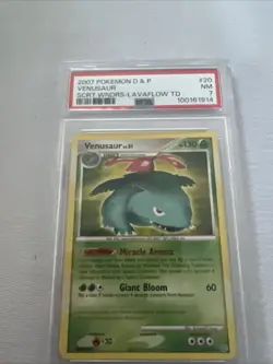 Venusaur 20/132 Rare Pokemon TCG Secret Wonders Card PSA 7 - Image 1