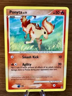 Pokemon TCG 2008 Stormfront Ponyta LV.11 71/100 Basic Common Card - Image 1