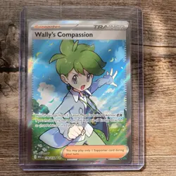 Wally's Compassion 176/132 Me01 Mega Evolution Holo Pokemon Trainer Card New! - Image 1