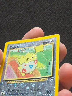 Togepi 4/18 Reverse Holo Southern Islands Pokemon Card Swirl HP - Image 4