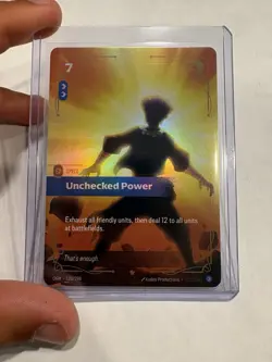 Riftbound Unchecked Power Spell Holo Card 2023 123/298 Collectible - Image 1