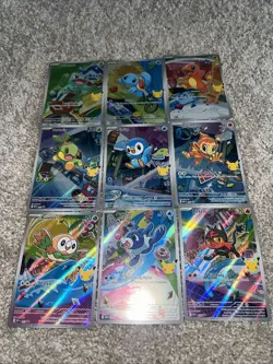 First Partner Illustration Collection Full Set 9 Cards Mint Pack Fresh Pokemon - Image 1