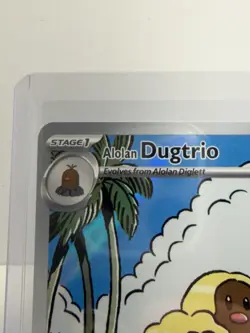 Pokemon TCG Alolan Dugtrio Holo Card Sv08: Surging Sparks 208/191 NM Condition - Image 2