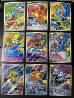 Pokemon FIRST PARTNERS Series 1 ALL 9 Nm/Mint Card Lot Set Collection Binder Rdy - Image 1