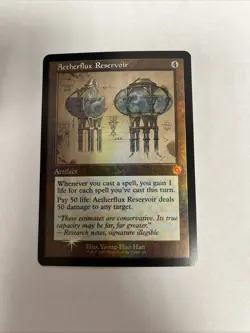 Aetherflux Reservoir Schematic Foil Card #65 MTG LP - Image 1