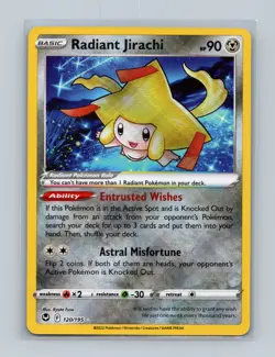 Radiant Jirachi - 120/195 - Ultra Rare - Silver Tempest - Pokemon Card - NM/M - Image 1