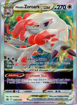 SWSH: Sword & Shield Promo Cards #SWSH298 Hisuian Zoroark VSTAR - Image 1