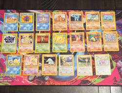 Pokemon TCG Neo Genesis 18-Card Lot vintage WOTC Fossil, Neo, Base set MP-DM - Image 1